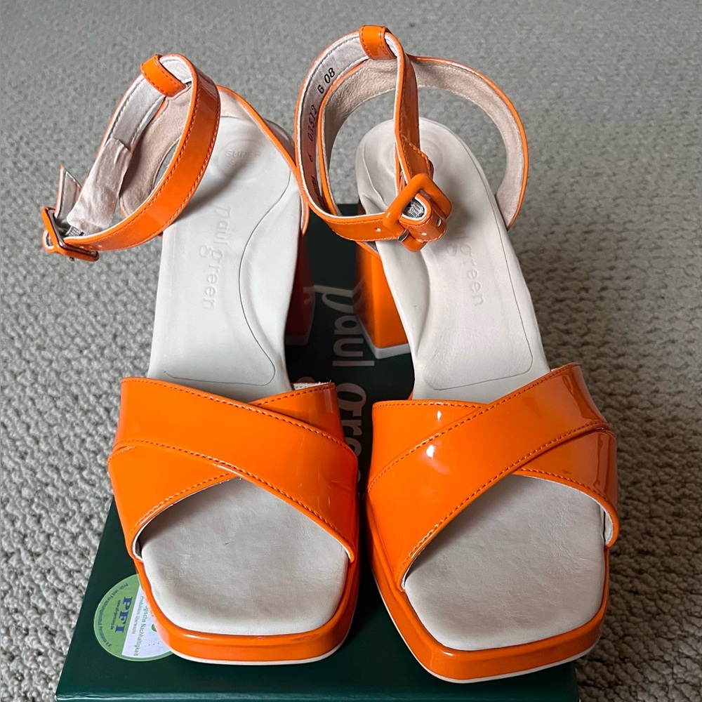 Paul Green Vibrant Papaya Women's Sandals